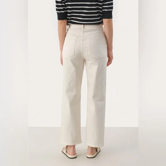 Part Two High Rise Cream Jeans - Picture 2 of 8